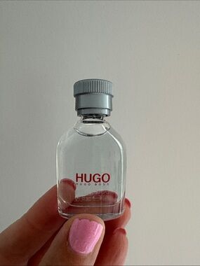 Hugo Boss mini with Red Logo and Silver Cap NEW
